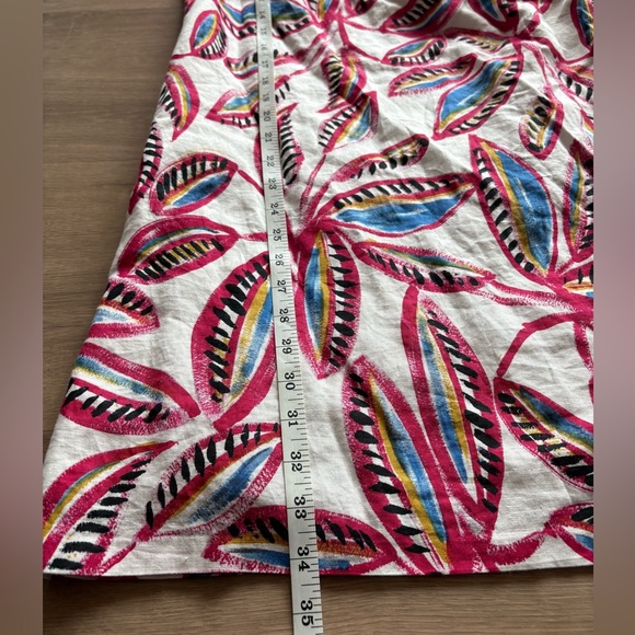 J. Crew One Shoulder Linen blend Ruffle Dress - Picture 6 of 6